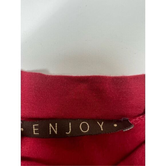 Enjoy Red Long Sleeve T-shirt Size M/ 42 EU - Picture 3 of 10